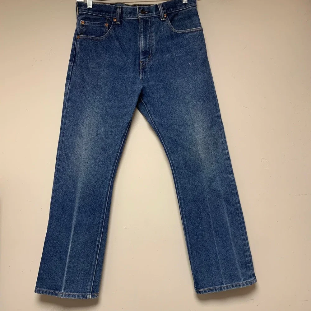 Levi's 517 Bootcut Jeans Mens 32x30 Blue Medium Wash Excellent Western Denim